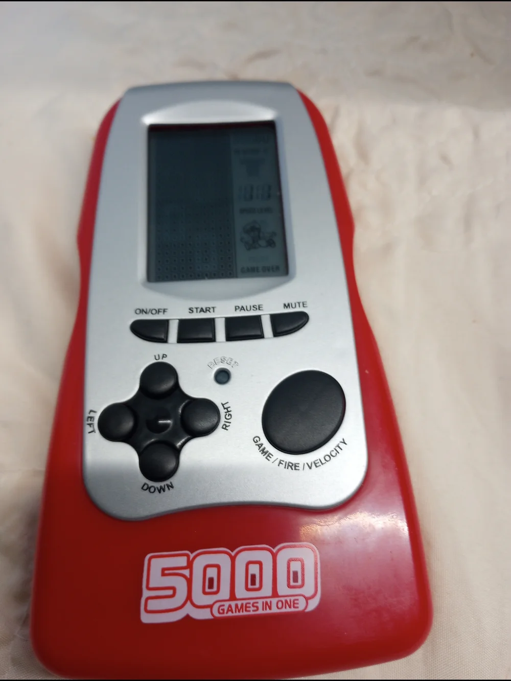 5000-in-1 Portable Handheld Game Console - Red